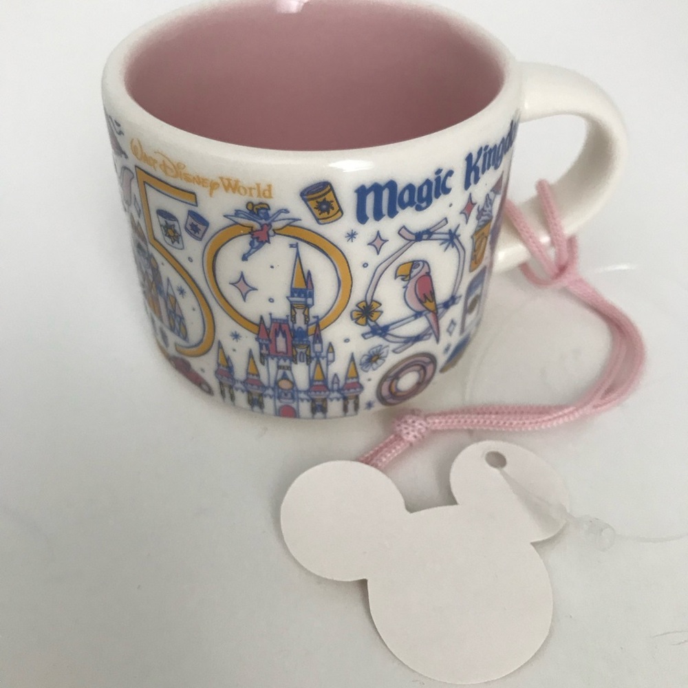 Starbucks Disney 50th Magic Kingdom Been There Mug Ornament NWT